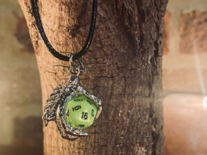 Keepers Claw Mini D20 Dice Necklace